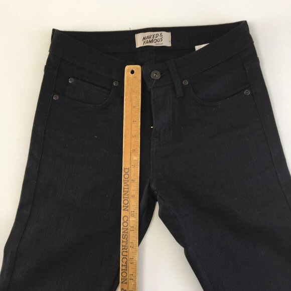 Naked & Famous Black Power Stretch Jeans 28 - Picture 10 of 11